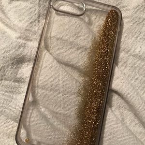 iPhone 7 Plus liquid gold case.